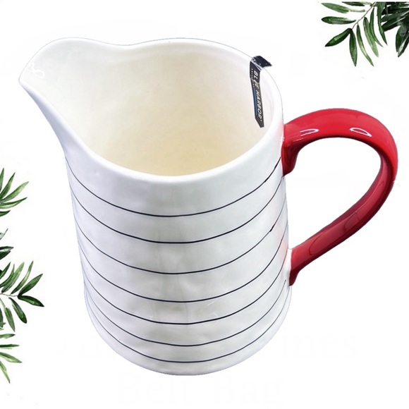 NEW Blue Harbor Quench Striped Beverage Organic Pitcher 64 Ounce - Picture 3 of 5